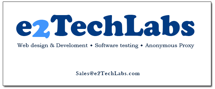 Web Design & Development, Software Testing and Anonymous Proxy